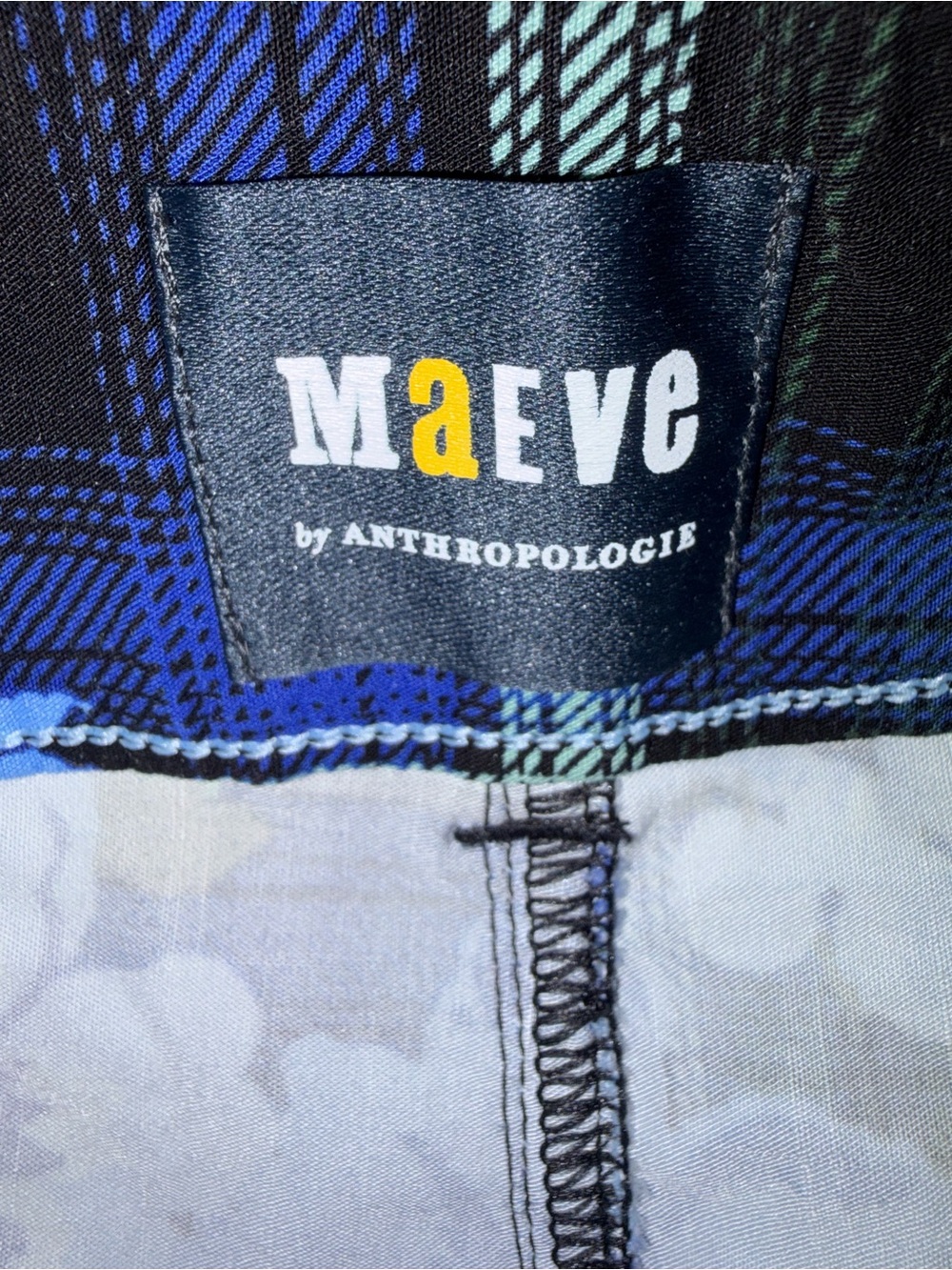 Maeve for Anthropologie Colette Floral Plaid Cropped Wide-Leg Pants - Picture 6 of 7